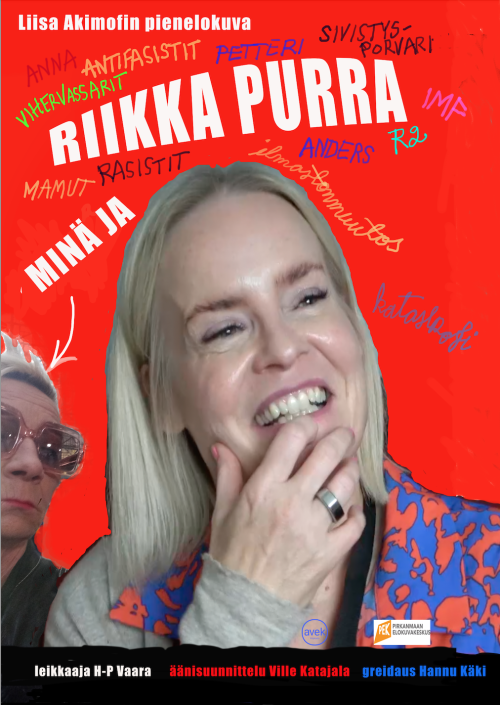 Minä ja Riikka Purra TEKIJÄVIERAILULLA